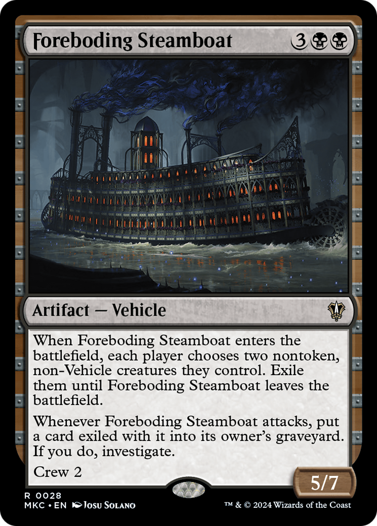 Foreboding Steamboat [Murders at Karlov Manor Commander] | Black Swamp Games