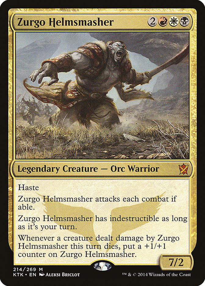 Zurgo Helmsmasher [Khans of Tarkir] | Black Swamp Games