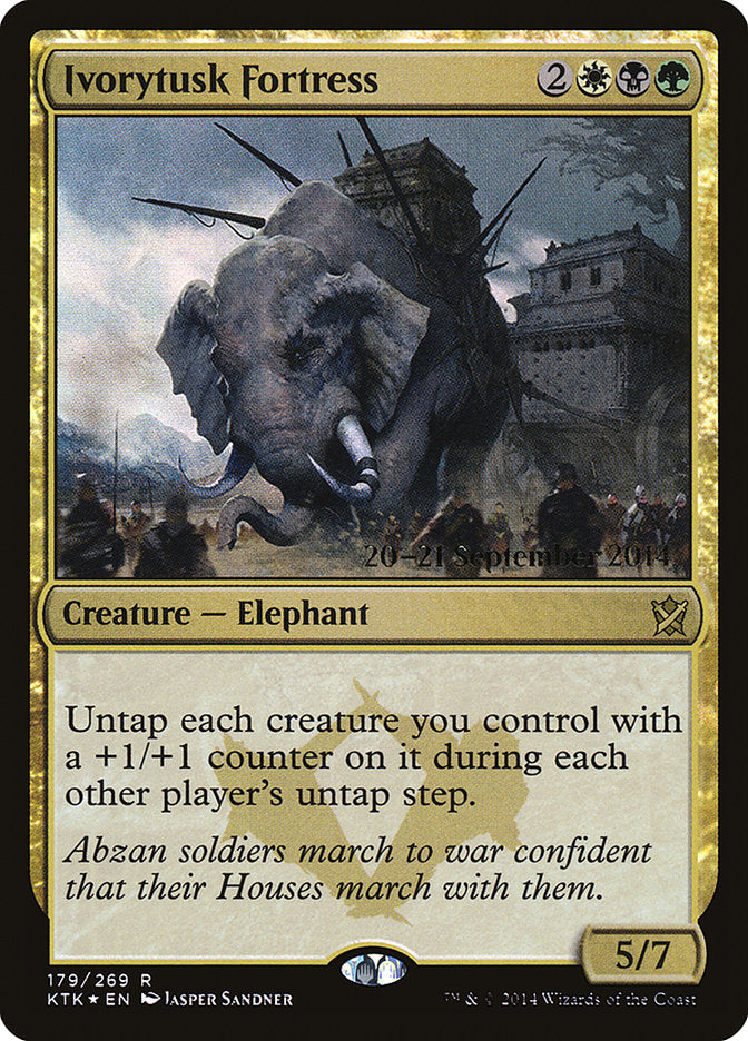 Ivorytusk Fortress [Khans of Tarkir Prerelease Promos] | Black Swamp Games