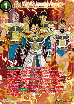 King Vegeta's Imposing Presence (SPR) (BT13-030) [Supreme Rivalry] | Black Swamp Games