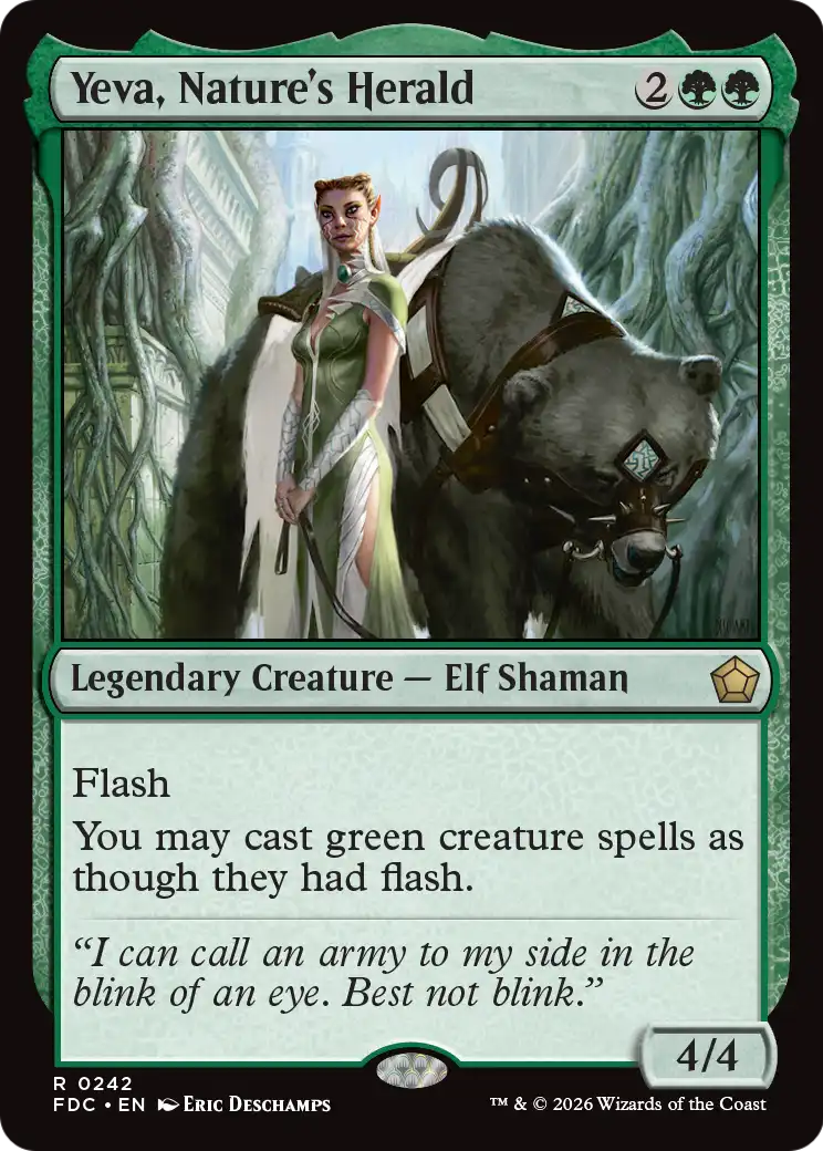 Yeva, Nature's Herald [Foundations Commander] | Black Swamp Games