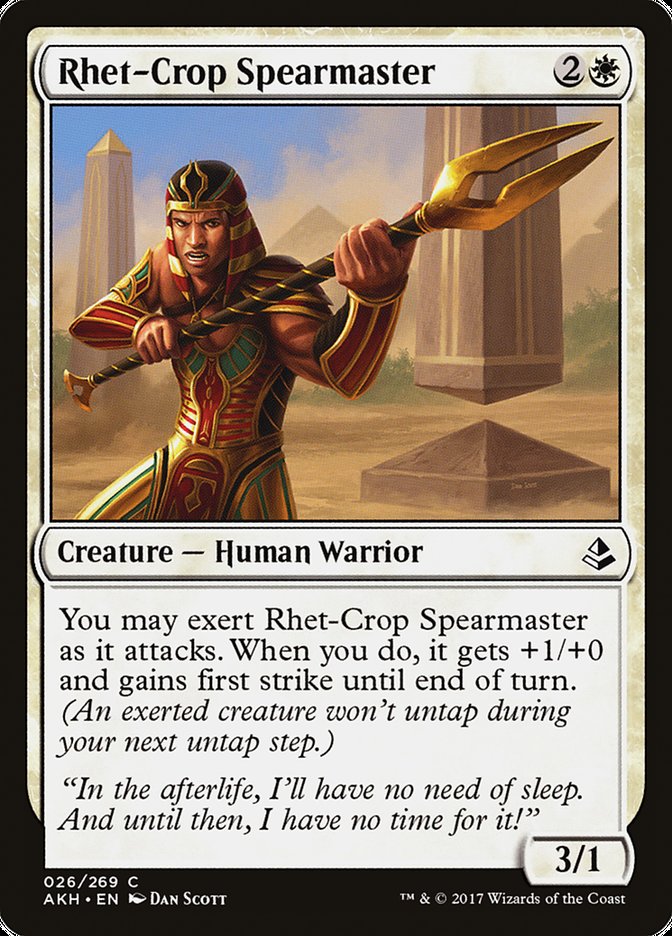 Rhet-Crop Spearmaster [Amonkhet] | Black Swamp Games