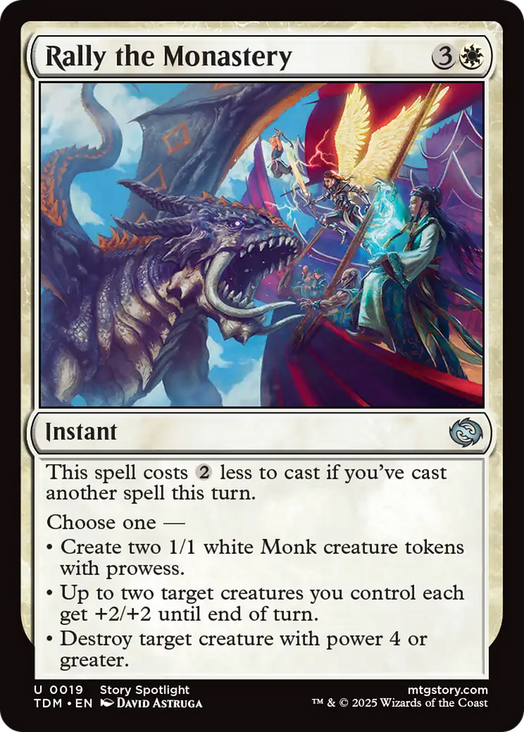 Rally the Monastery [Tarkir: Dragonstorm] | Black Swamp Games