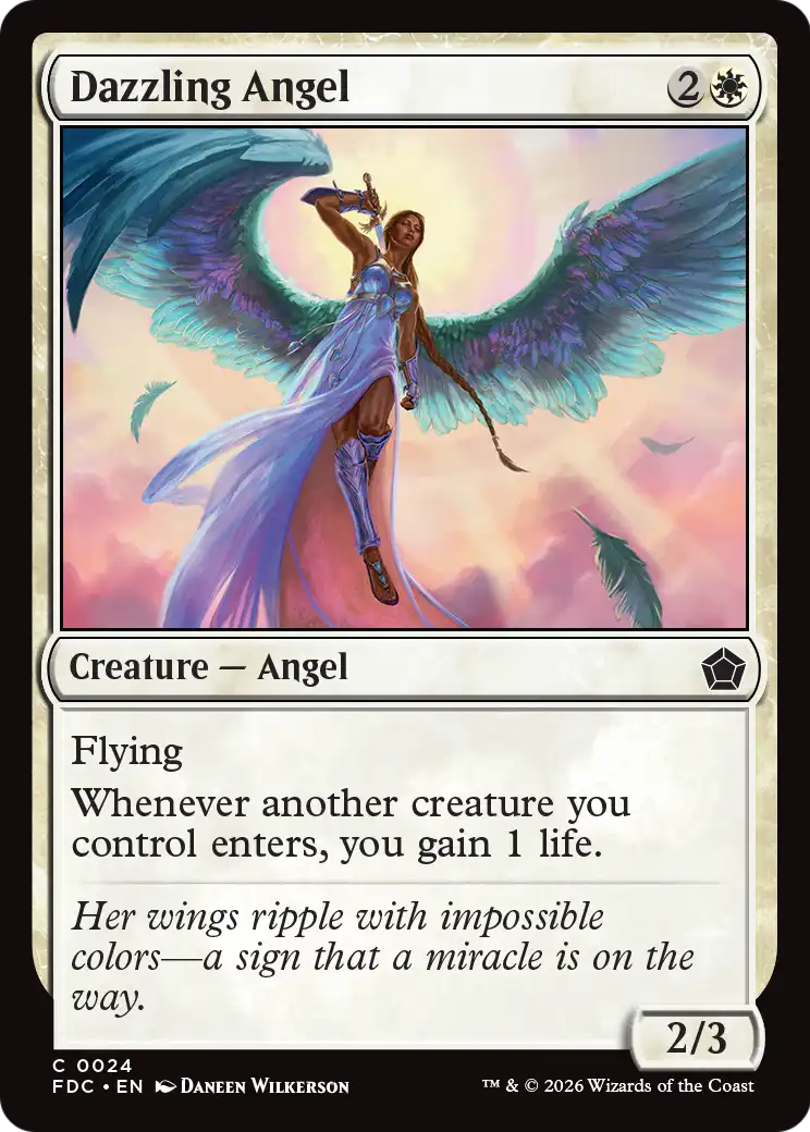 Dazzling Angel [Foundations Commander] | Black Swamp Games