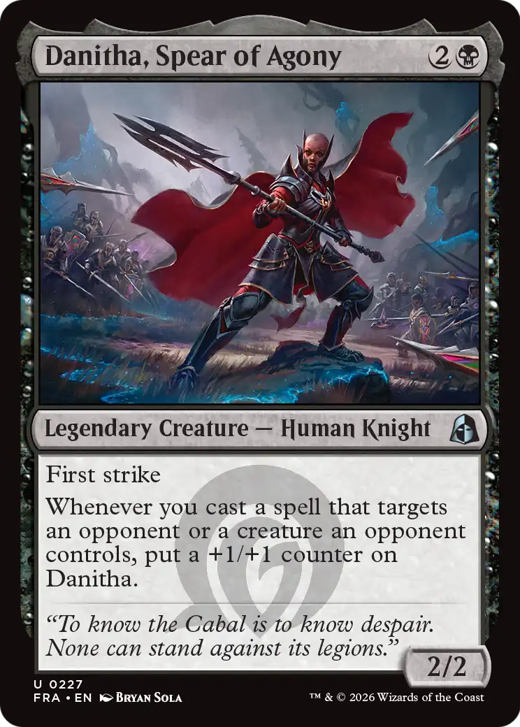 Danitha, Spear of Agony [Reality Fracture] | Black Swamp Games