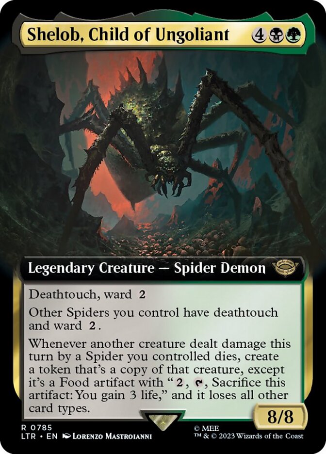 Shelob, Child of Ungoliant (Extended Art) (Surge Foil) [The Lord of the Rings: Tales of Middle-Earth] | Black Swamp Games