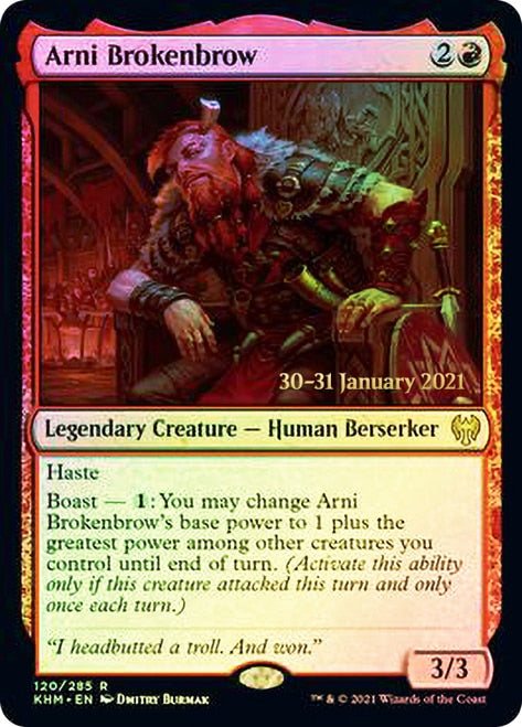 Arni Brokenbrow [Kaldheim Prerelease Promos] | Black Swamp Games