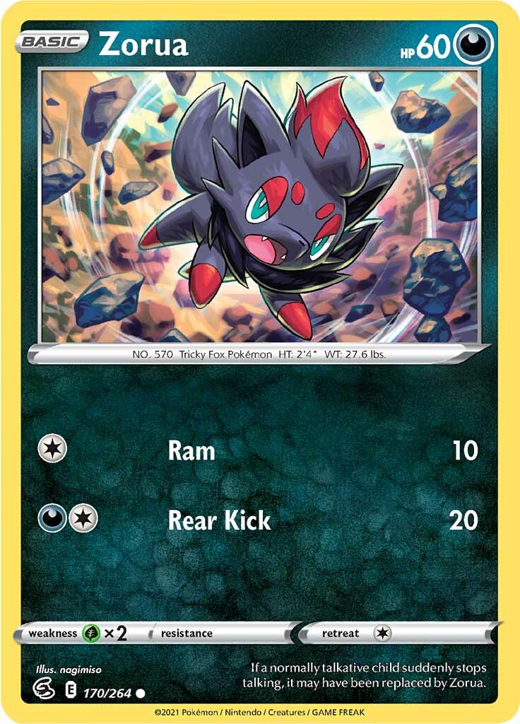 Zorua (170/264) [Sword & Shield: Fusion Strike] | Black Swamp Games