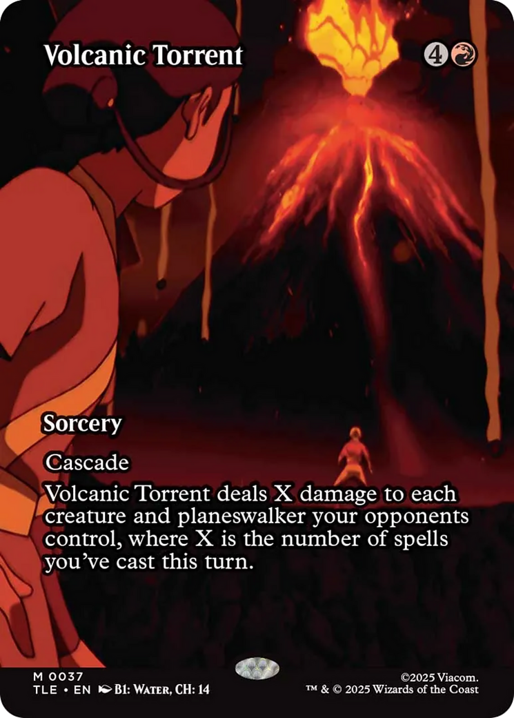 Volcanic Torrent (Borderless) [Avatar: The Last Airbender: Eternal-Legal] | Black Swamp Games