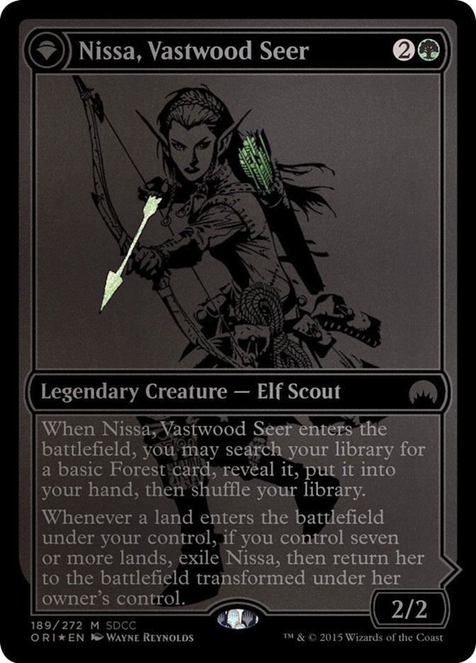 Nissa, Vastwood Seer // Nissa, Sage Animist [San Diego Comic-Con 2015] | Black Swamp Games