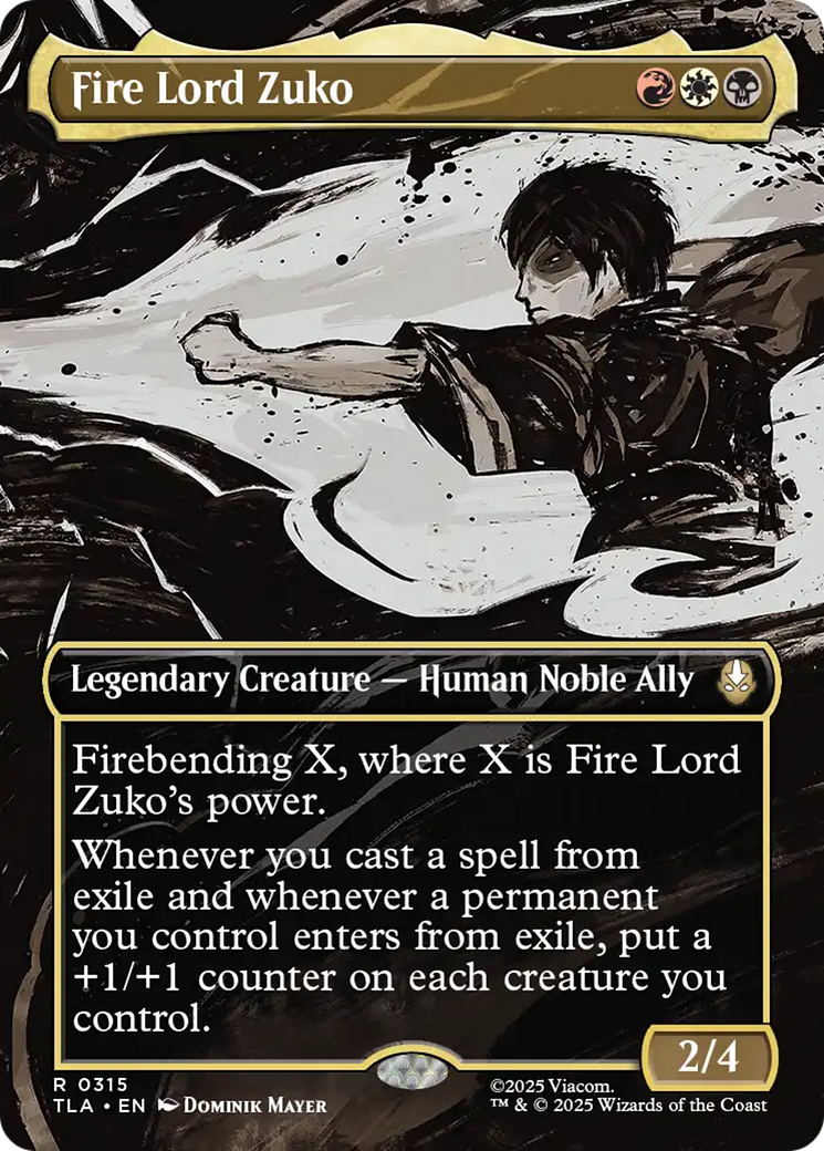 Fire Lord Zuko (Borderless) [Avatar: The Last Airbender] | Black Swamp Games
