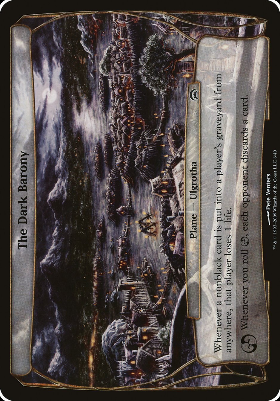 The Dark Barony (Planes) [Planechase Planes] | Black Swamp Games
