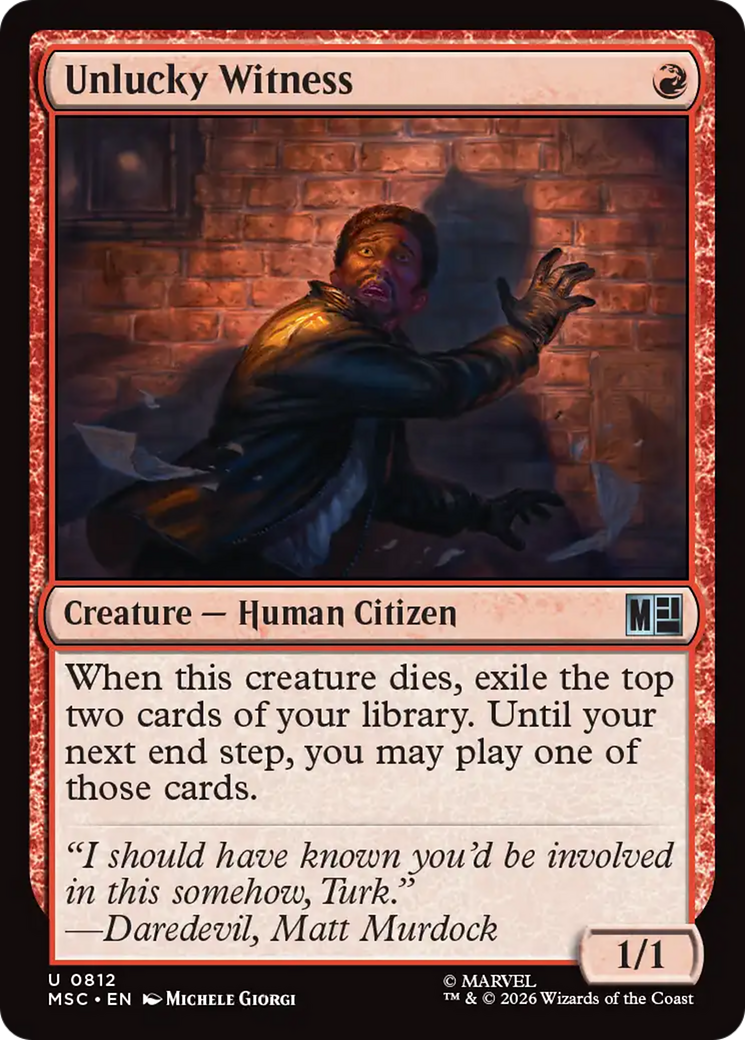 Unlucky Witness [Marvel Super Heroes Commander] | Black Swamp Games