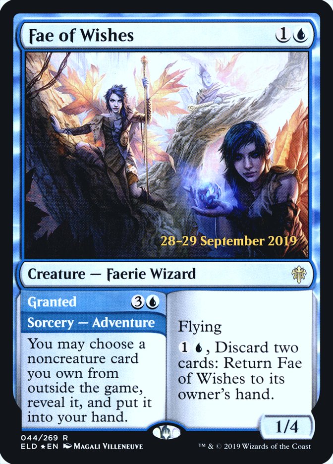 Fae of Wishes // Granted [Throne of Eldraine Prerelease Promos] | Black Swamp Games
