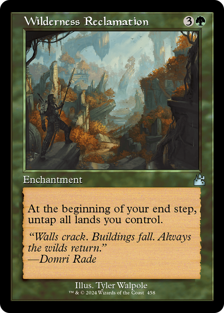 Wilderness Reclamation (Retro Frame) [Ravnica Remastered] | Black Swamp Games