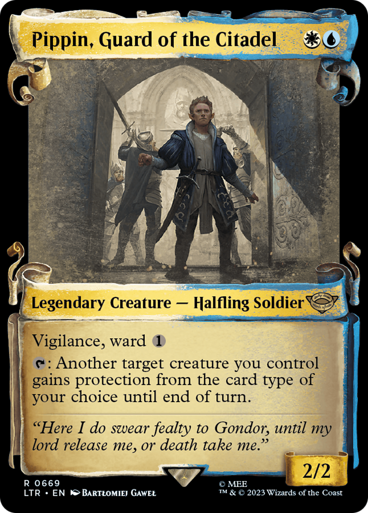 Pippin, Guard of the Citadel [The Lord of the Rings: Tales of Middle-Earth Showcase Scrolls] | Black Swamp Games