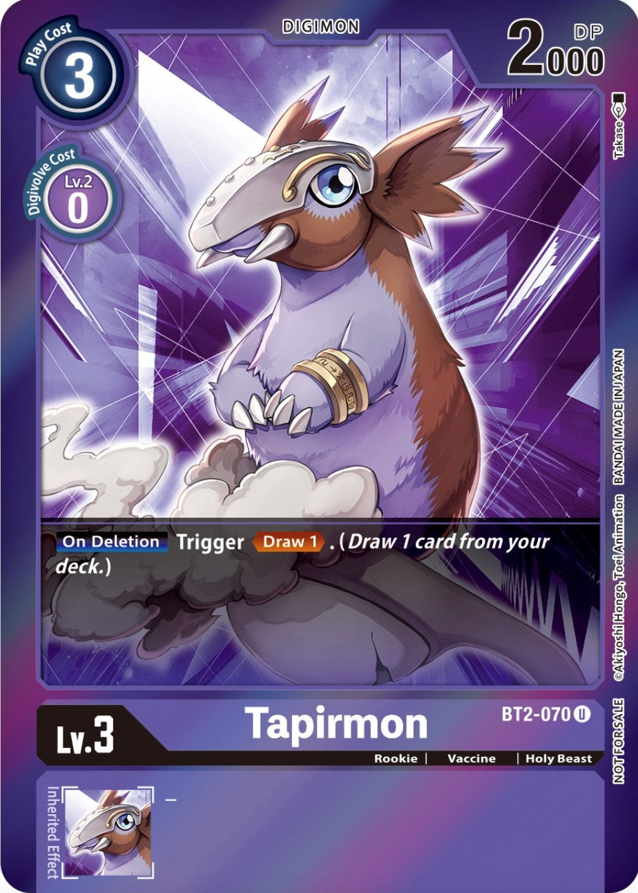 Tapirmon [BT2-070] (Event Pack 4) [Release Special Booster Promos] | Black Swamp Games