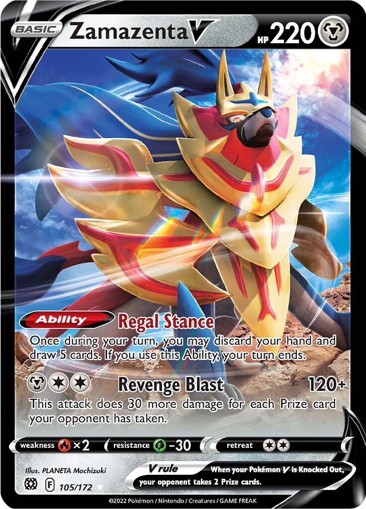 Zamazenta V (105/172) [Sword & Shield: Brilliant Stars] | Black Swamp Games