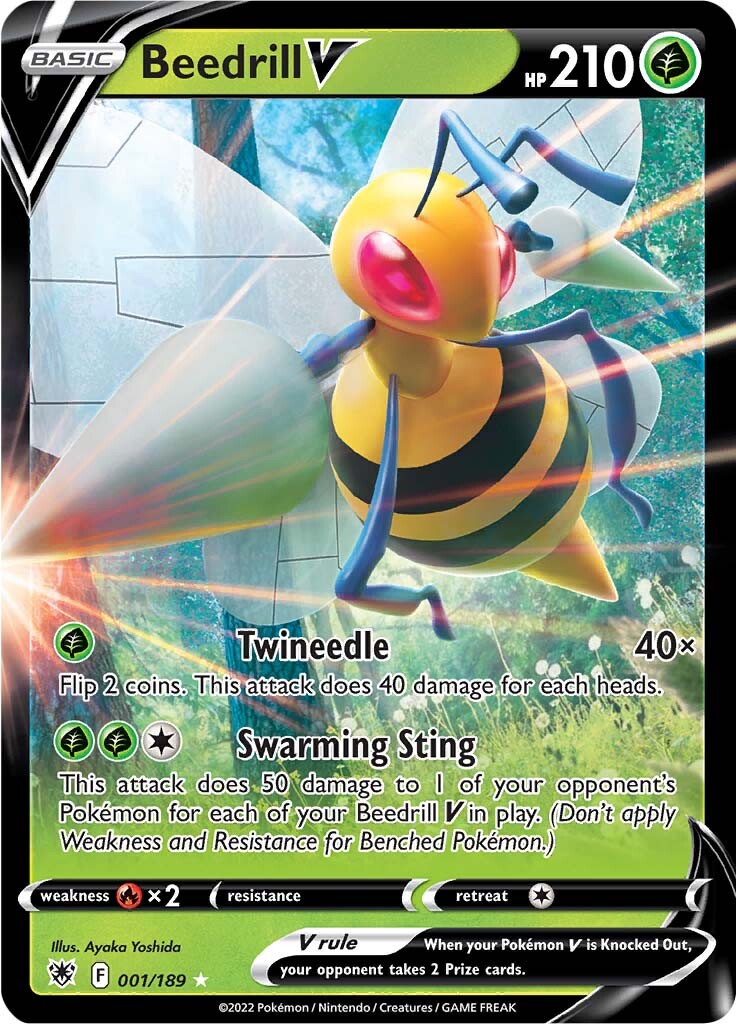 Beedrill V (001/189) [Sword & Shield: Astral Radiance] | Black Swamp Games