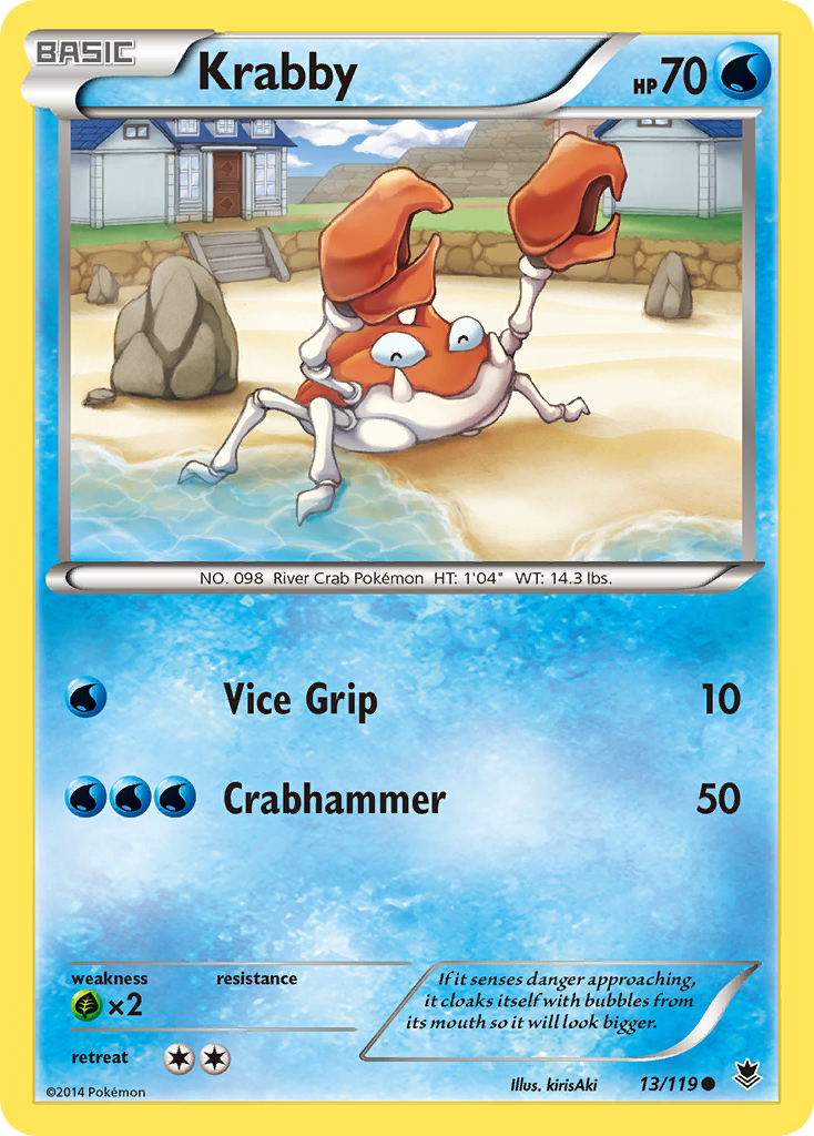 Krabby (13/119) [XY: Phantom Forces] | Black Swamp Games