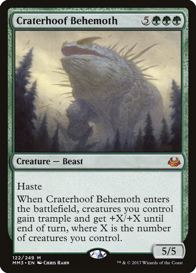Craterhoof Behemoth [Modern Masters 2017] | Black Swamp Games