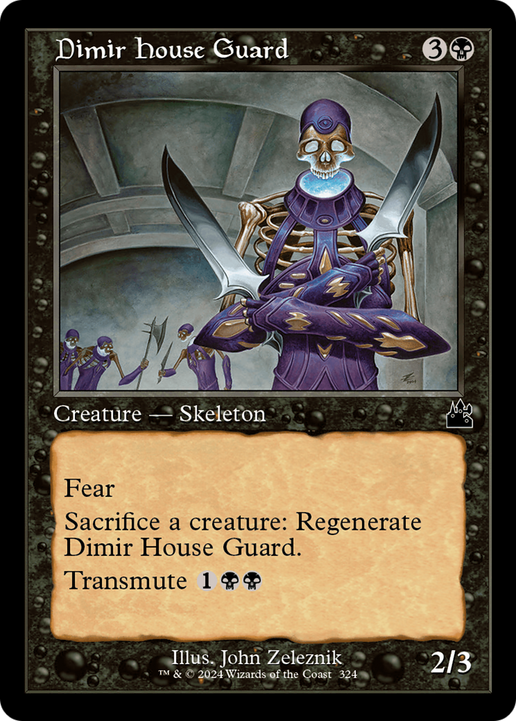 Dimir House Guard (Retro Frame) [Ravnica Remastered] | Black Swamp Games