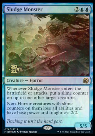 Sludge Monster [Innistrad: Midnight Hunt Prerelease Promos] | Black Swamp Games