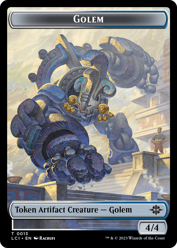 Golem Token [The Lost Caverns of Ixalan Tokens] | Black Swamp Games