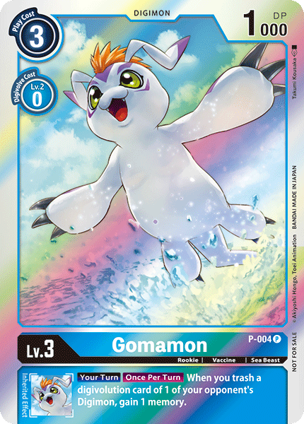 Gomamon [P-004] [Promotional Cards] | Black Swamp Games