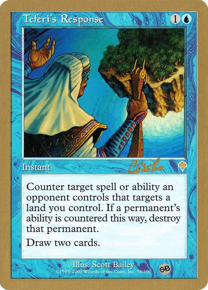 Teferi's Response (Carlos Romao) (SB) [World Championship Decks 2002] | Black Swamp Games