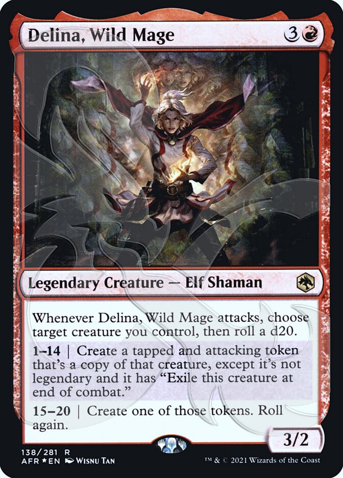 Delina, Wild Mage (Ampersand Promo) [Dungeons & Dragons: Adventures in the Forgotten Realms Promos] | Black Swamp Games