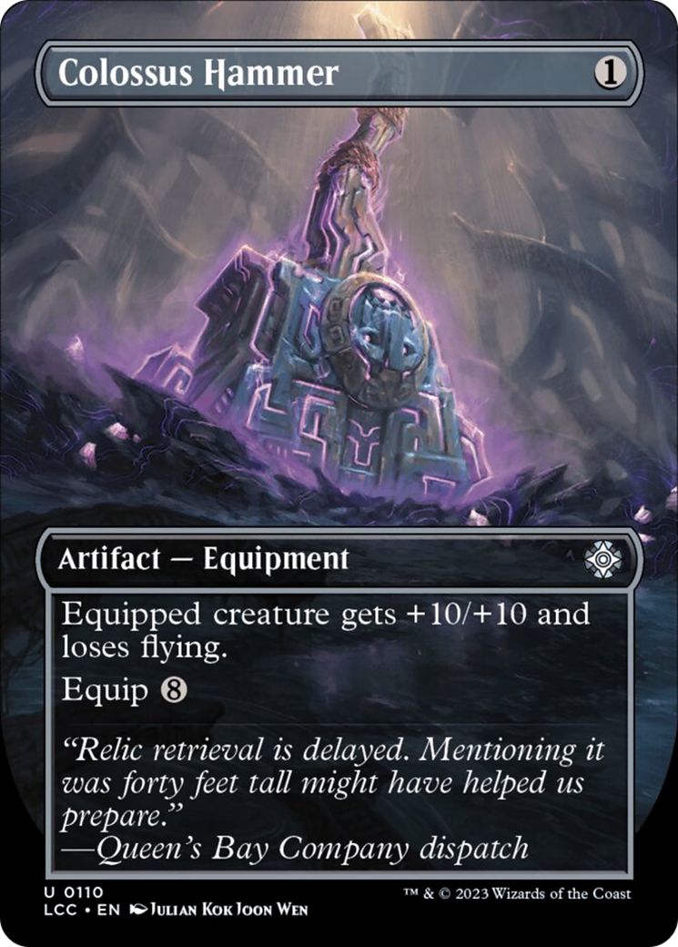Colossus Hammer (Borderless) [The Lost Caverns of Ixalan Commander] | Black Swamp Games