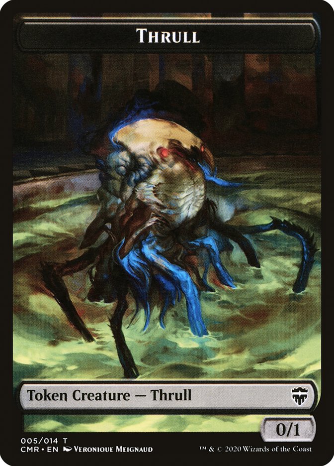 Thrull // Treasure Double-Sided Token [Commander Legends Tokens] | Black Swamp Games