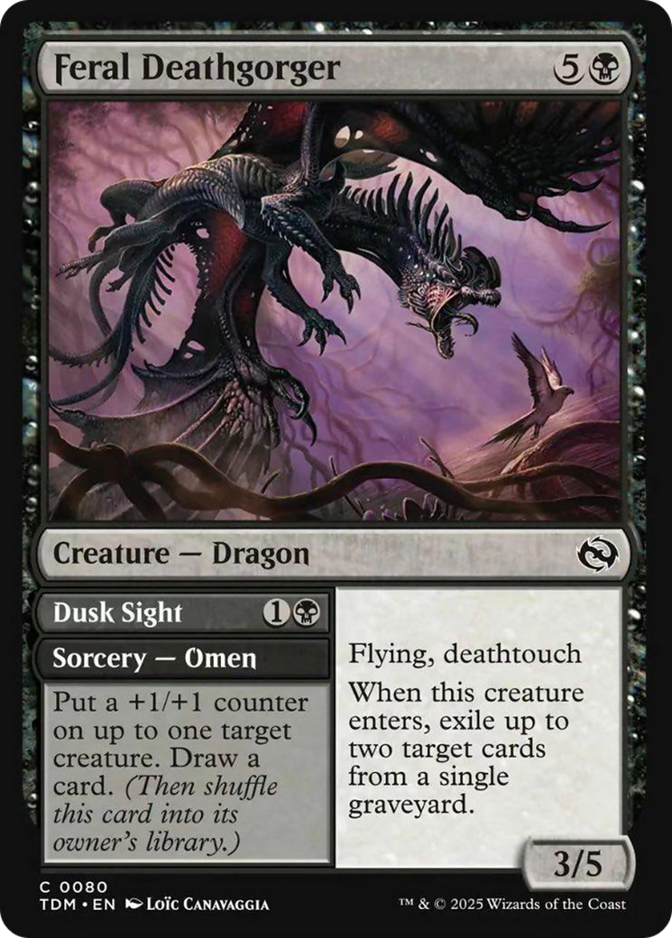 Feral Deathgorger [Tarkir: Dragonstorm] | Black Swamp Games