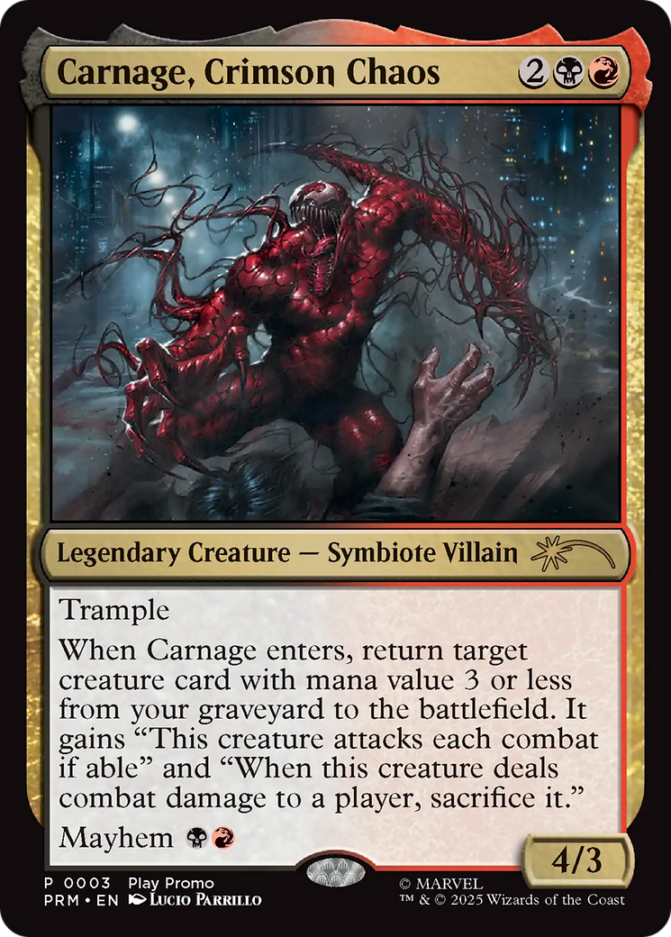 Carnage, Crimson Chaos [Wizards Play Network 2025] | Black Swamp Games