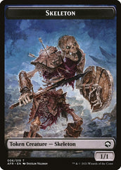Illusion // Skeleton Double-Sided Token [Dungeons & Dragons: Adventures in the Forgotten Realms Commander Tokens] | Black Swamp Games