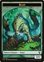 Cat Warrior // Beast (013) Double-Sided Token [Commander 2018 Tokens] | Black Swamp Games