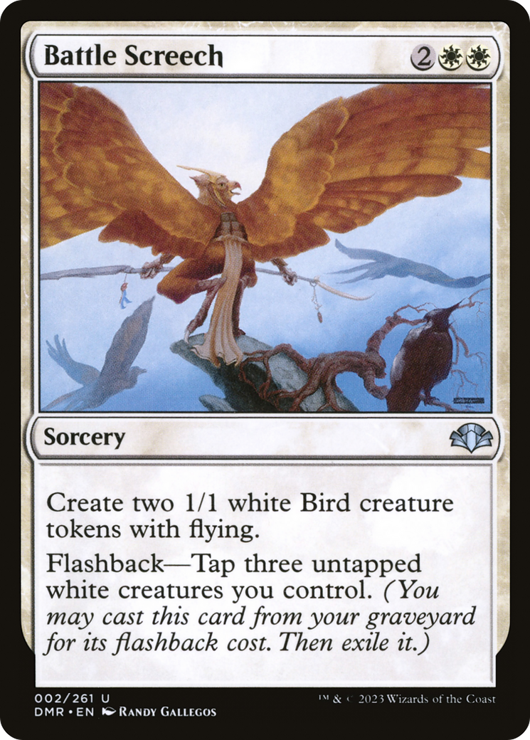 Battle Screech [Dominaria Remastered] | Black Swamp Games