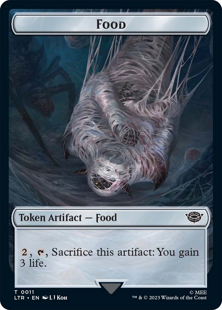 Food // Wraith Double-Sided Token [The Lord of the Rings: Tales of Middle-Earth Commander Tokens] | Black Swamp Games