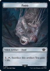 Food // Wraith Double-Sided Token [The Lord of the Rings: Tales of Middle-Earth Commander Tokens] | Black Swamp Games