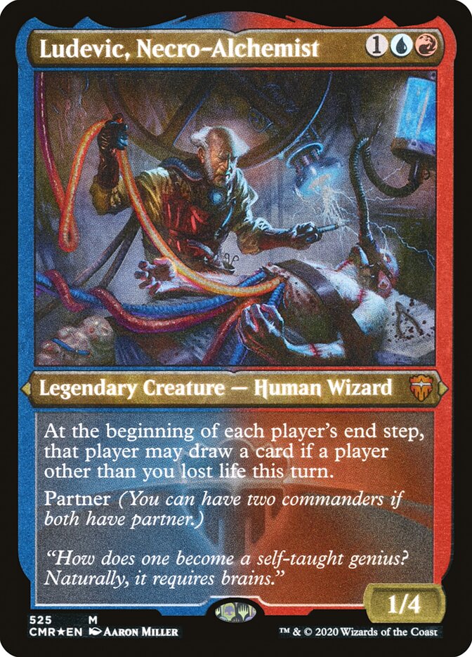 Ludevic, Necro-Alchemist (Etched) [Commander Legends] | Black Swamp Games