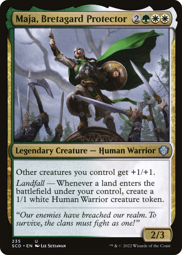 Maja, Bretagard Protector [Starter Commander Decks] | Black Swamp Games