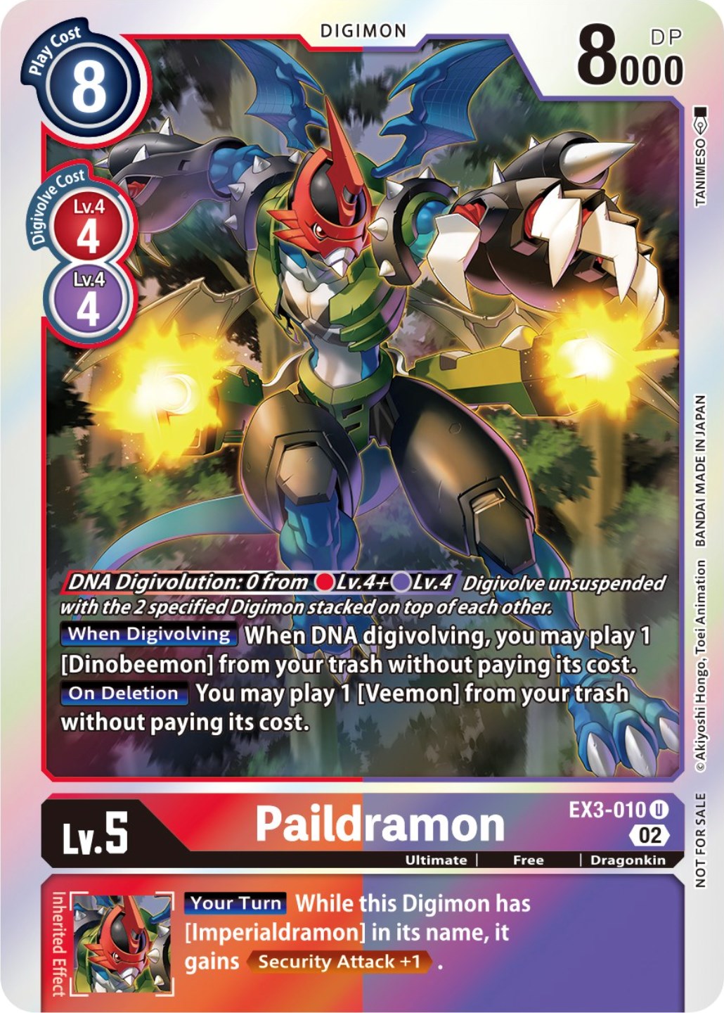 Paildramon [EX3-010] (Alternate Art) [Draconic Roar] | Black Swamp Games