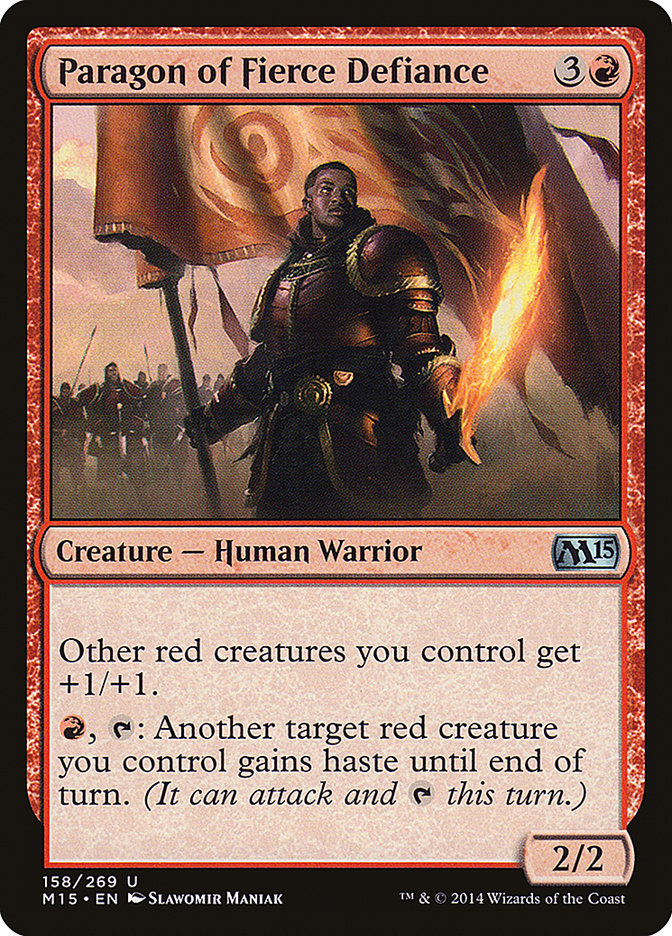Paragon of Fierce Defiance [Magic 2015] | Black Swamp Games