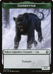 Wolf // Guenhwyvar Double-Sided Token [Dungeons & Dragons: Adventures in the Forgotten Realms Tokens] | Black Swamp Games