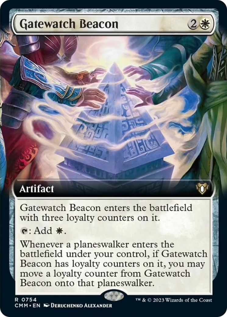 Gatewatch Beacon (Extended Art) [Commander Masters] | Black Swamp Games