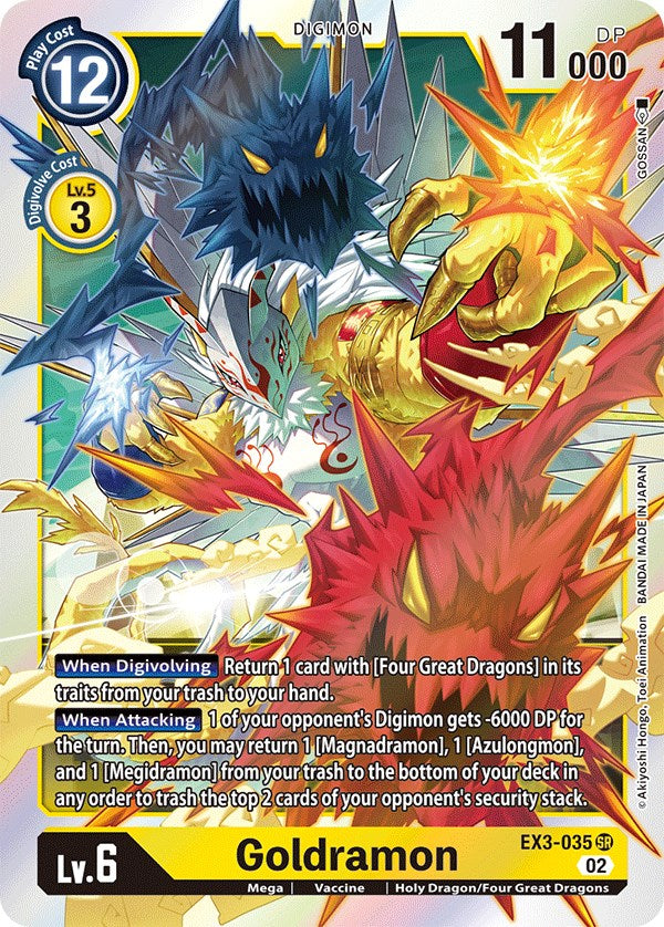 Goldramon [EX3-035] [Draconic Roar] | Black Swamp Games