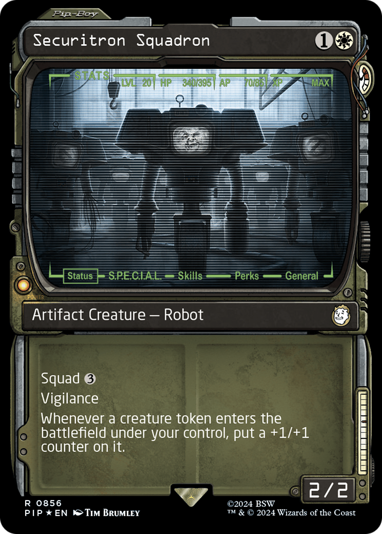 Securitron Squadron (Showcase) (Surge Foil) [Fallout] | Black Swamp Games