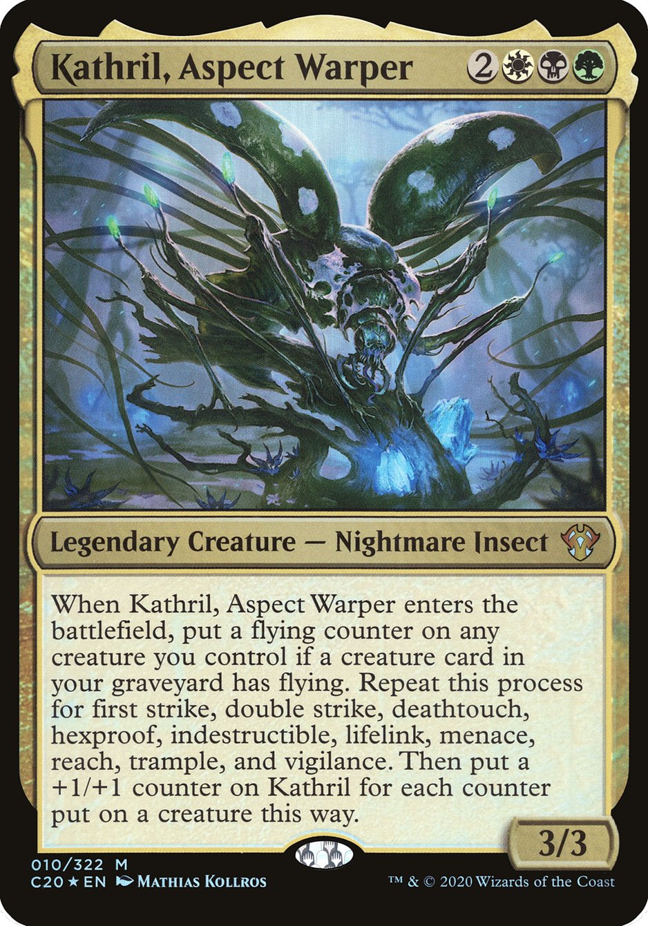 Kathril, Aspect Warper (Oversized) [Commander 2020 Oversized] | Black Swamp Games