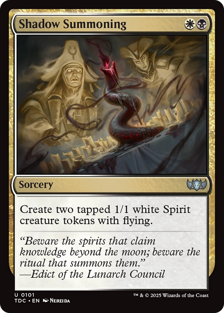 Shadow Summoning [Tarkir: Dragonstorm Commander] | Black Swamp Games